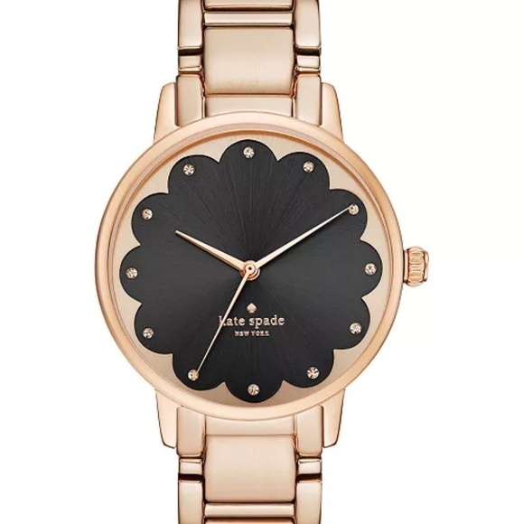 Kate Spade Women's KSW1044 Scallop Metro Crystal Rose Gold - Picture 1 of 6